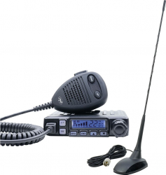 Pachet statie radio CB PNI Escort HP 7120 ASQ RF Gain 4W 12V si antena CB PNI Extra 48 cu magnet inclus 45cm SWR 1.0 