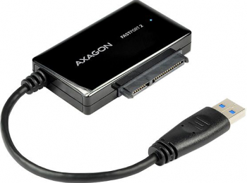 Cablu USB 3.0 Axagon ADSA-FP2 adaptor la 2.5 inch SATA HDD/SSD Lungime 20cm Negru 