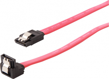 GEMBIRD CC-SATAM-DATA90-0.3M Gembird Serial ATA III 30 cm Data Cable with 90 degree bent metal clips red 