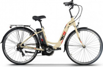 Bicicleta electrica 250W Li-Ion 36V 10.4Ah cadru si jante aluminiu Kuba MB6 alb 