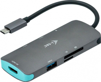 Statie de andocare din metal iTec Nano 1x HDMI 4K Ultra HD 30Hz 3x USB 3.0 1x PD gri 