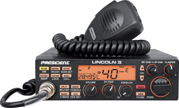 Statie radio CB President LINCOLN II ASC 10 -12 m Roger Bep ANL NB Hi-Cut Filter AM-FM-USB-LSB-CW Programabila 12V 