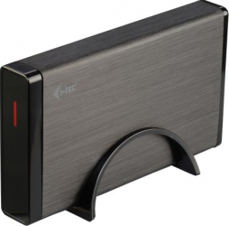 i-tec MYSAFE35U401 carcasa disc memorie 3.5" Carcasa HDD Negru Metalic 