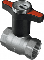 Robinet cu termometru DN25 Filet interior Herz 1