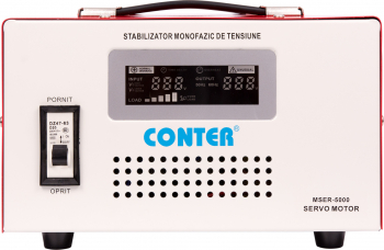 Stabilizator de tensiune cu servomotor precizie stabilizare and plusmn 3 MSER-5000VA Conter 