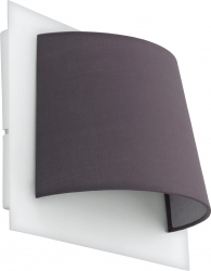 Aplica textila EGLO SERRAVALLE 97624 LED 1X5.4W 410lm 3000K Alb gri 