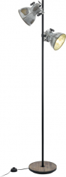 Lampadar EGLO BARNSTAPLE 49722 E27 2X40W 1580mm Negru zinc uzat patina maro