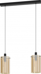 Lustra EGLO POLVERARA 39538 E27 2X40W Negru chihlimbar 