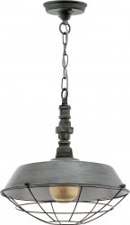 Pendul EGLO CHEPSTOW 49706 E27 1X60W and Ø 380mm Argintiu antichizat 