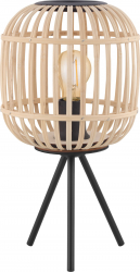 Veioza EGLO BORDESLEY 43218 E27 1X28W Negru lemn natur 