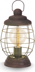 Veioza lemn EGLO BAMPTON 49288 E27 1X60W Patina maro 