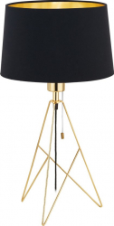 Veioza textila EGLO CAMPORALE 39179 E27 1X60W Auriu negru 