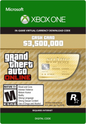 Grand Theft Auto V GTA Whale Shark Cash Card - Xbox One 
