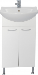 Mobilier baie Mdf cu 2 usi si polita cu lavoar Libra 50 cm Cersanit 