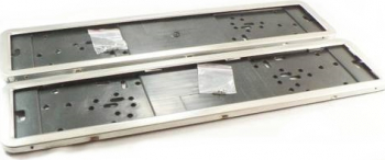 Set 2 bucati suport numar auto/inmatriculare inox universal