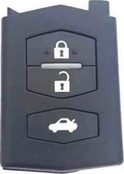 Carcasa cheie compatibil Mazda 3 butoane negru 