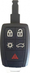 Carcasa cheie Smartkey 5 butoane compatibil Volvo negru 