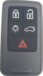 Carcasa cheie Smartkey compatibil Volvo 5 butoane fara lamela negru 