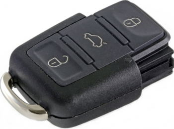 Cheie Briceag completa cu CIP si eletronica 433Mhz ID48 chip compatibil VW 3 butoane negru 