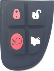 Husa silicon pentru cheie compatibil Jaguar 4 butoane negru 
