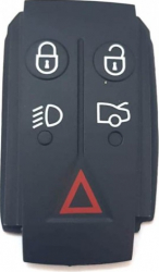 Husa silicon pentru cheie compatibil Jaguar 5 butoane negru 