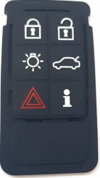 Husa silicon pentru cheie compatibil Volvo 6 butoane negru