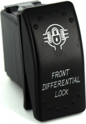 Intrerupator electric FRONT DIFFERENTIAL LOCK cu martor avertizare luminos 5 PINI 12-24 V 10-20A 