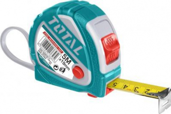 Ruleta cu Frana TOTAL Buton 3 Functii 5mx19mm 