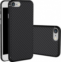 Husa protectie din carbon negru carcasa de protectie ultraslim pentru iPhone 8 Negru SHO012 