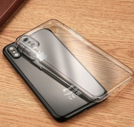 Husa termoplastic iPhone X tip carcasa/ capac de protectie bumper Transparenta SHO031 