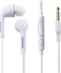 Casti Samsung handsfree in ear cu microfon conector 3.5 mm Jack Alb SHO056