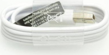 Cablu de date Samsung original pentru telefon Samsung cu conector micro USB lungime 1.5 m alb SHO157 
