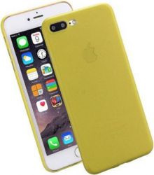 Husa de protectie pentru iPhone 7 Plus protectie spate capac de protectie bumper Galben-transparent SHO184 