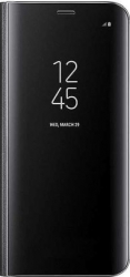 Husa protectie Clear view flip pentru Samsung Galaxy S9 Negru SHO165 