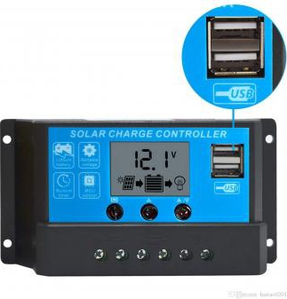 CONTROLER SOLAR 10A PWM CU LCD SI USB 