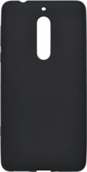 Husa capac protectie spate din silicon mat pentru Nokia 7 carcasa ultraslim Negru mat SHO307 