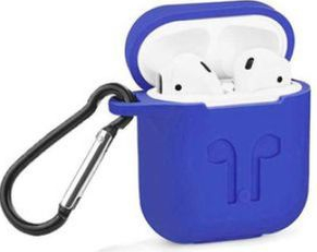 Husa suport casti Apple AirPods Albastru SHO652