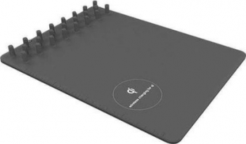 Mousepad Multifunctional cu incarcare wireless a telefonului organizator Gri SHO511 