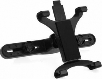 Suport auto cu fixare pe tetiera ajustabil pentru tableta cu rotatie 360 grade Negru SHO626 
