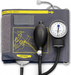 Tensiometru mecanic Little Doctor LD 60 stetoscop atasat manseta 33-46 cm manometru din metal 