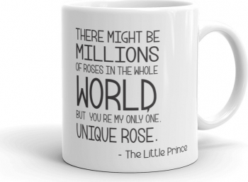 Cana personalizata Micul Print - Unique rose 