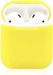 Husa suport casti Apple AirPods Galben SHO717 