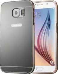Husa tip efect oglinda pentru Samsung Galaxy S7 Edge protectie spate capac de protectie Gri SHO797 