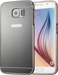 Husa tip efect oglinda pentru Samsung Galaxy S7 protectie spate capac de protectie Gri SHO801 