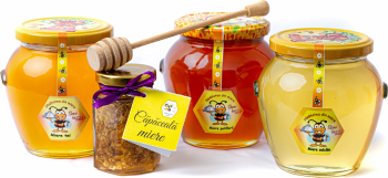 Pachet 3 borcane miere bat miere spiralat + borcanel capaceala Show - Bazzz 
