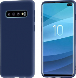 Husa protectie spate silicon pentru Samsung Galaxy S10 bumper ultraslim Bleumarin SHO844 