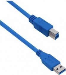 Cablu pentru imprimanta 3.0 USB A - USB B lungime 1.5 m Albastru SHO945 