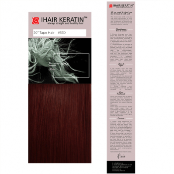 Extensii cu Banda nr. 530 Rosu Tape On Ihair Keratin 