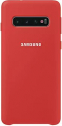 Husa protectie spate silicon soft pentru Samsung Galaxy S10 bumper ultraslim Rosu SHO984 