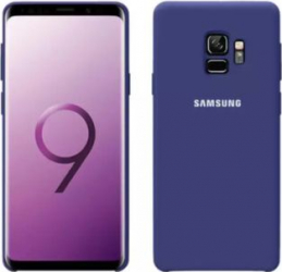 Husa protectie spate silicon soft pentru Samsung Galaxy S9 bumper ultraslim Mov SHO961